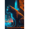 Neon Cat - The Cyberpunk Feline