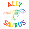 Allysaurus LGBT skjorte Dinosaur Regnbue Flag Pride