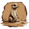 Suricate bébé mangouste Afrique