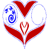 Heart ornament, love