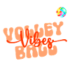 Volleyball vibes good mood motif