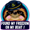 SAILING CAPTAIN SLOTH BOAT FREEDOM