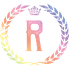 R letter wreath