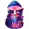 Magical retro mushrooms