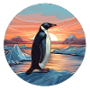Penguin Sunset
