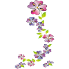 Blumenranke, Fleurs
