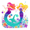 Lini and lina the mermaids