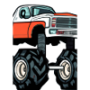 Monstertruck-Malerei
