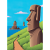 Monumentale Moai-Statuen