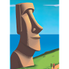 Monumentale Moai-Statuen