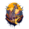 beautiful abstract giraffe