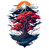 Beautiful bonsai tree scenery