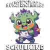 Schulkind Einschulung Monsterstarkes Schulkind