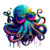 Oktopus-Illustration