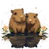 Capybaras capybara