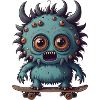 Skateboard Monster