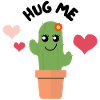 HUG ME - Kawaii Cactus