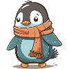 Scarfed Penguin
