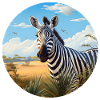 Zebra in Savannah