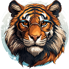 Tiger with glasses