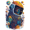 Zombie Astronaut Illustration
