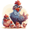 Chicken Mom - white