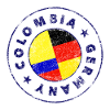 Timbre COLOMBIE ALLEMAGNE