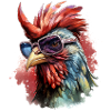 Steppe rooster - the feathered rebel