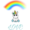 Einhorn MIT REGENBOGEN