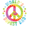 Hippie Daddy Tie Coloring Peace
