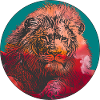 Prächtiger Löwe