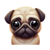 Adorable Pug Art