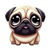 Artistic Pug Life