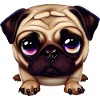 Cute Pug Illustration