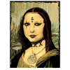 Gothic Goth Mona Lisa