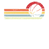 Sun and Retro Lines - Basketball -