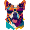 Pawsome Attitude: Retro Dog T-Shirt
