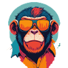 Playful Swagger: Retro Monkey T-Shirt