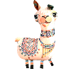 Lama,alpaka, Illustration, Comic