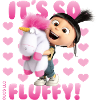 Minions Agnes It's So Fluffy Pink