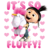 Minions Agnes Es tan esponjoso rosa con unicornio