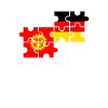 Kirghizistan Allemagne Drapeau Kirghize allemand