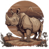 Rhino Rhino Rhinoceros Africa
