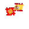 Kirghizistan Espagne Drapeau Kirghizistan espagnol