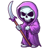 Graffiti Grim Reaper Sticker
