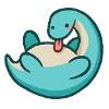 hugadino long-necked dino, cute dinosaur
