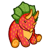 hugadino dino strawberry, cute dinosaur