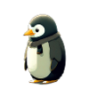 A cute, chubby penguin