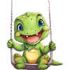 Dino T-Rex Rocks, Kawaii Design