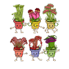 Carnivorous plants Venus flytrap